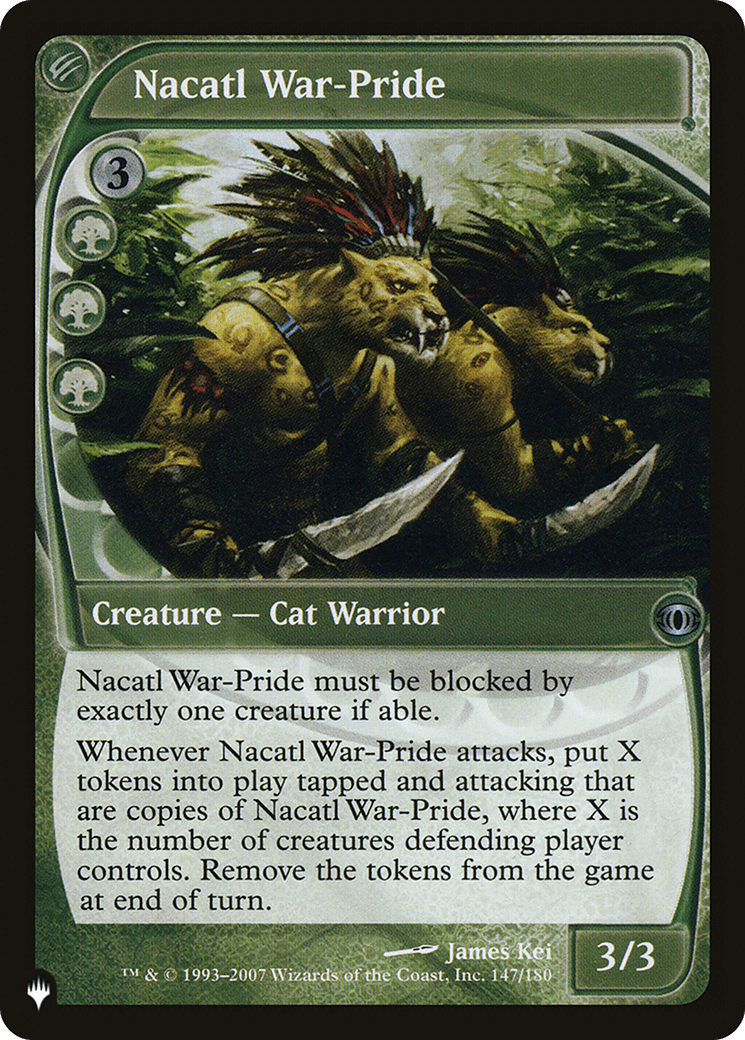 Nacatl War-Pride [The List] MTG Single Magic: The Gathering  | Multizone: Comics And Games