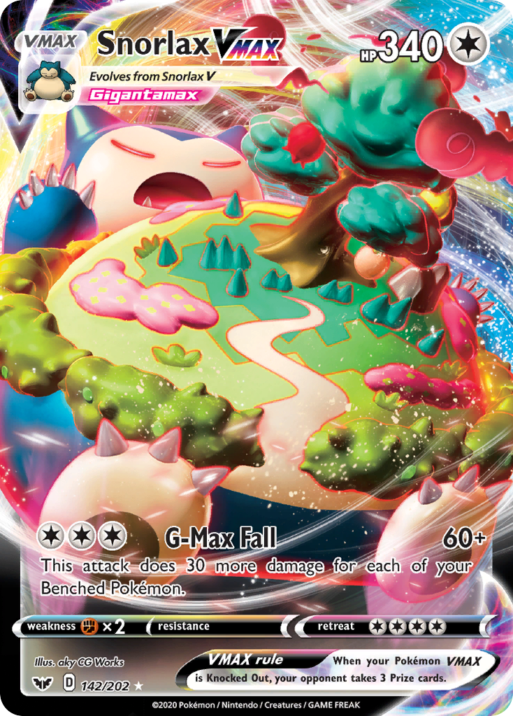 Snorlax VMAX (142/202) [Sword & Shield: Base Set] Pokemon Single Pokémon  | Multizone: Comics And Games