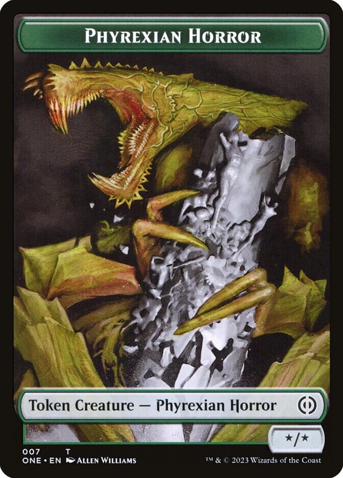 Phyrexian Goblin // Phyrexian Horror Double-Sided Token [Phyrexia: All Will Be One Tokens] MTG Single Magic: The Gathering  | Multizone: Comics And Games