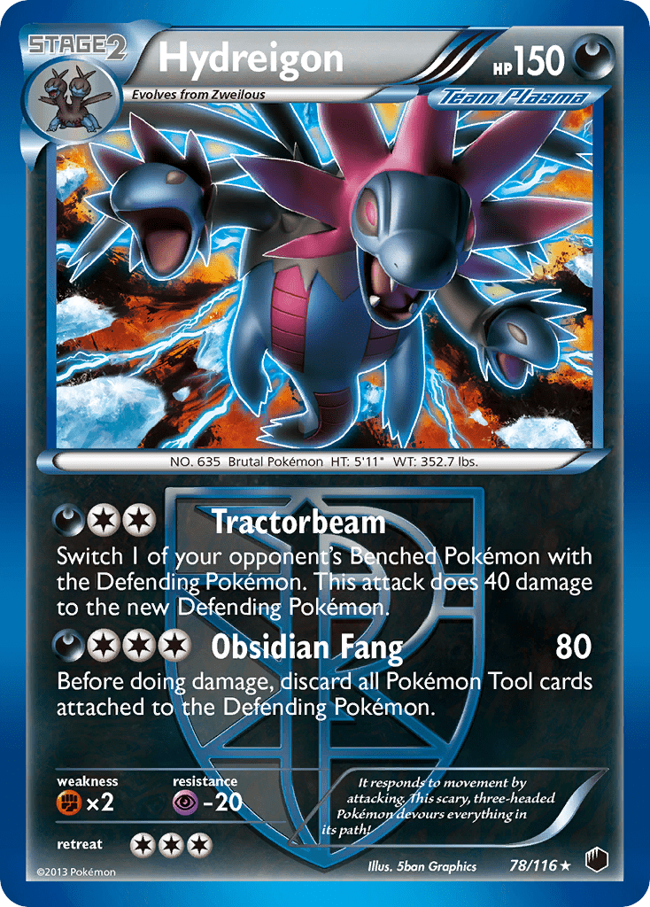 Hydreigon (78/116) [Black & White: Plasma Freeze] Pokemon Single Pokémon  | Multizone: Comics And Games