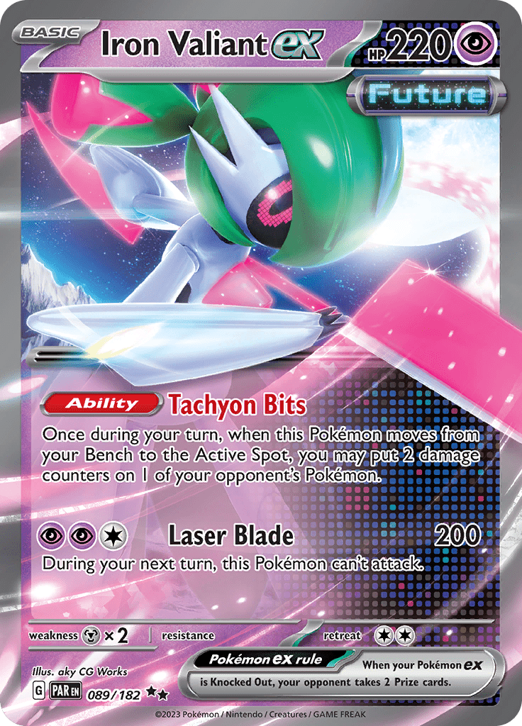 Iron Valiant ex (089/182) [Scarlet & Violet: Paradox Rift] Pokemon Single Pokémon  | Multizone: Comics And Games