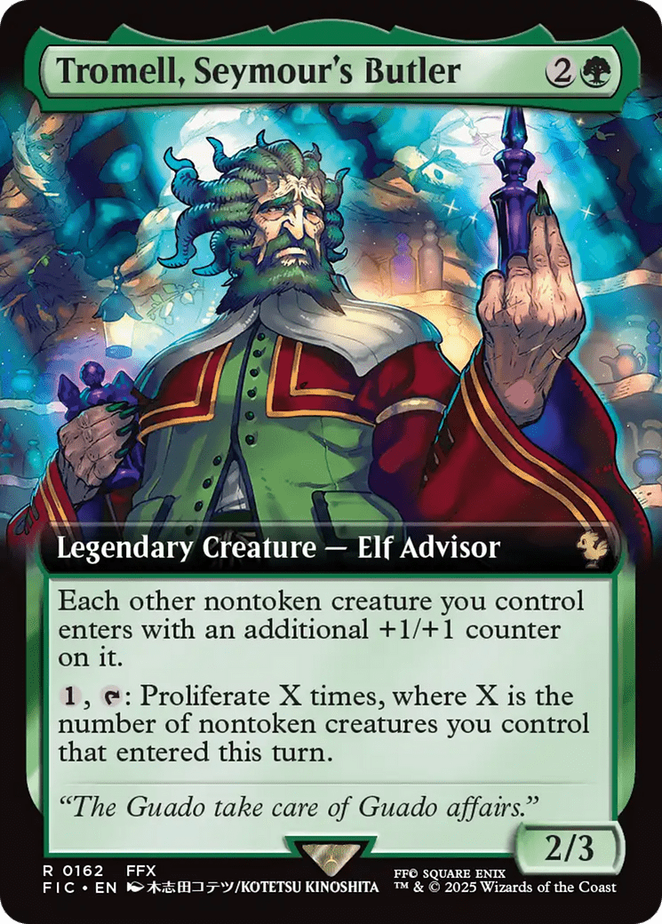 Tromell, Seymour's Butler (Extended Art) [FINAL FANTASY Commander] MTG Single Magic: The Gathering  | Multizone: Comics And Games