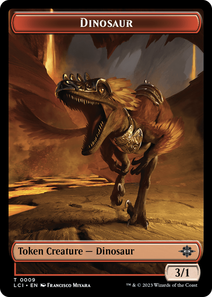 Gnome // Dinosaur (0009) Double-Sided Token [The Lost Caverns of Ixalan Tokens] MTG Single Magic: The Gathering  | Multizone: Comics And Games