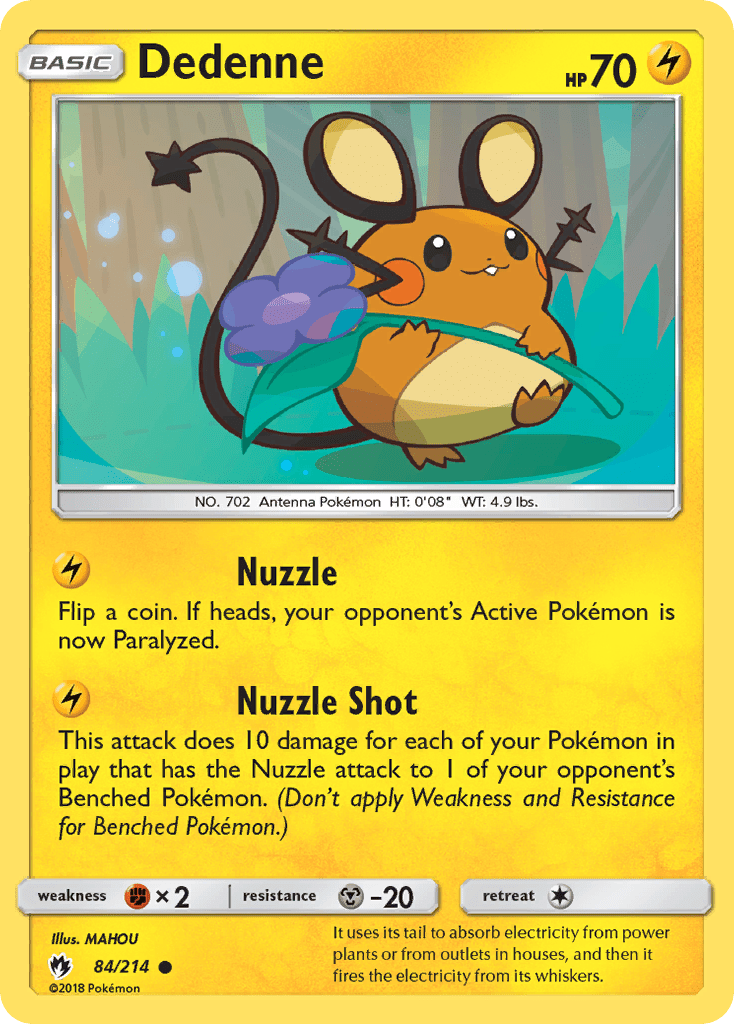 Dedenne (84/214) [Sun & Moon: Lost Thunder] Pokemon Single Pokémon  | Multizone: Comics And Games