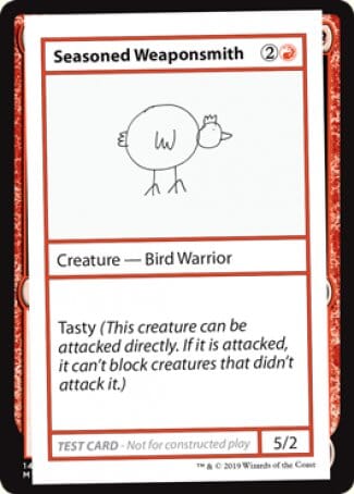 Seasoned Weaponsmith (2021 Edition) [Mystery Booster Playtest Cards] MTG Single Magic: The Gathering  | Multizone: Comics And Games