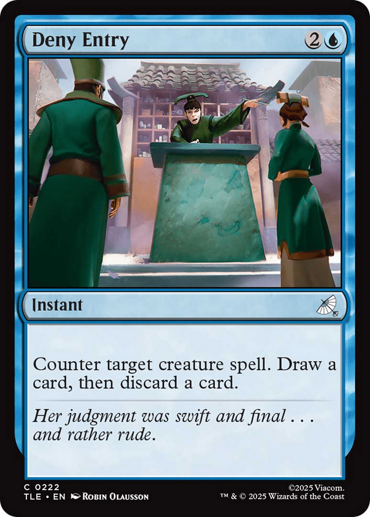 Deny Entry [Avatar: The Last Airbender: Eternal-Legal] MTG Single Magic: The Gathering  | Multizone: Comics And Games