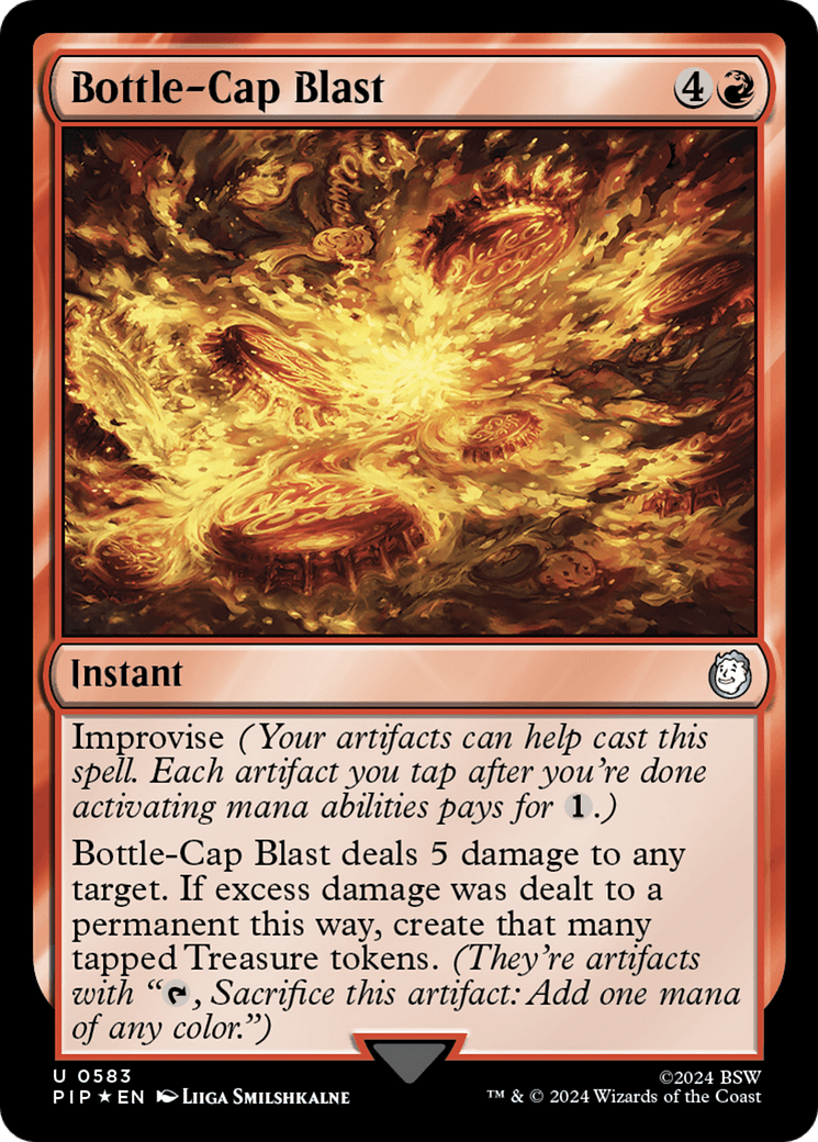 Bottle-Cap Blast (Surge Foil) [Fallout] MTG Single Magic: The Gathering  | Multizone: Comics And Games
