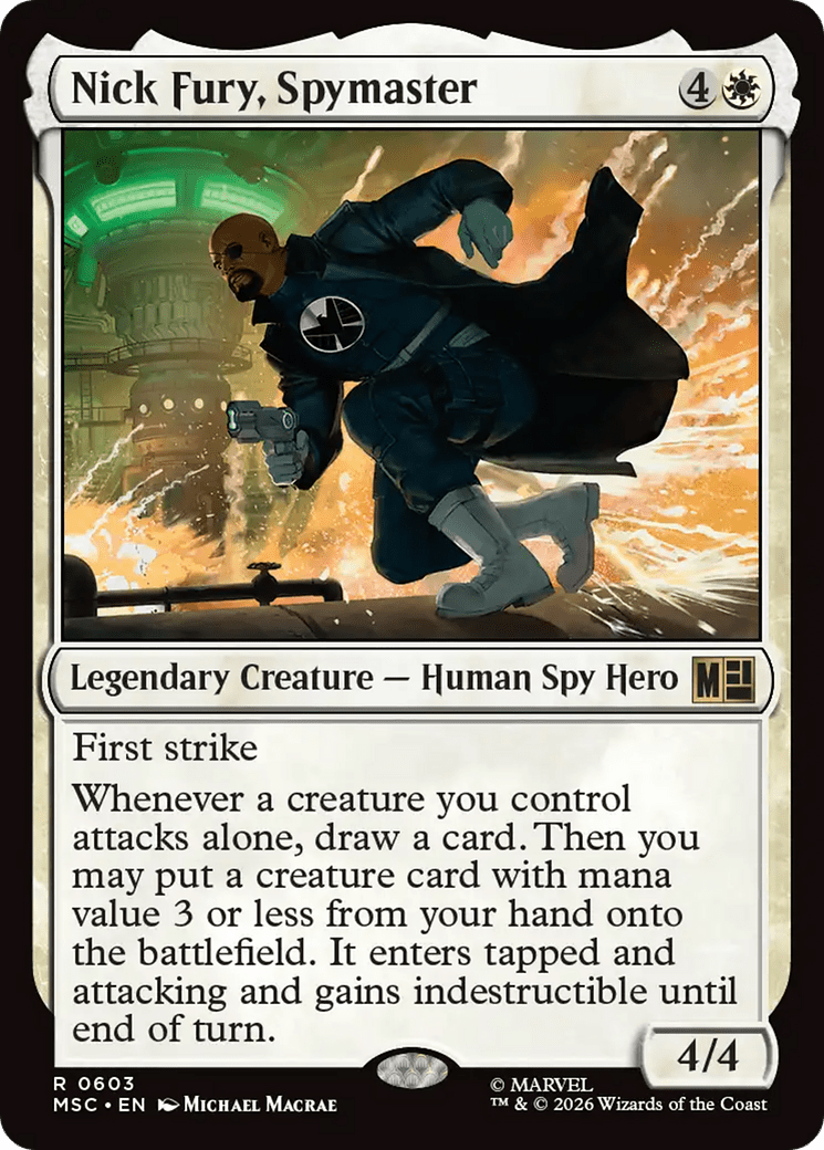 Nick Fury, Spymaster [Marvel Super Heroes Commander] MTG Single Magic: The Gathering  | Multizone: Comics And Games