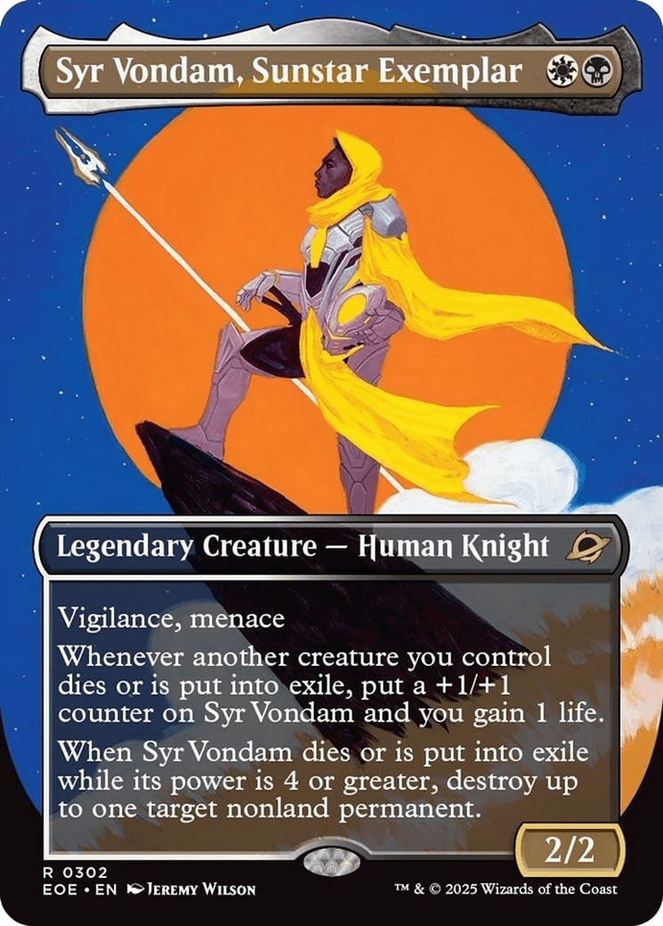 Syr Vondam, Sunstar Exemplar (Borderless) [Edge of Eternities] MTG Single Magic: The Gathering  | Multizone: Comics And Games