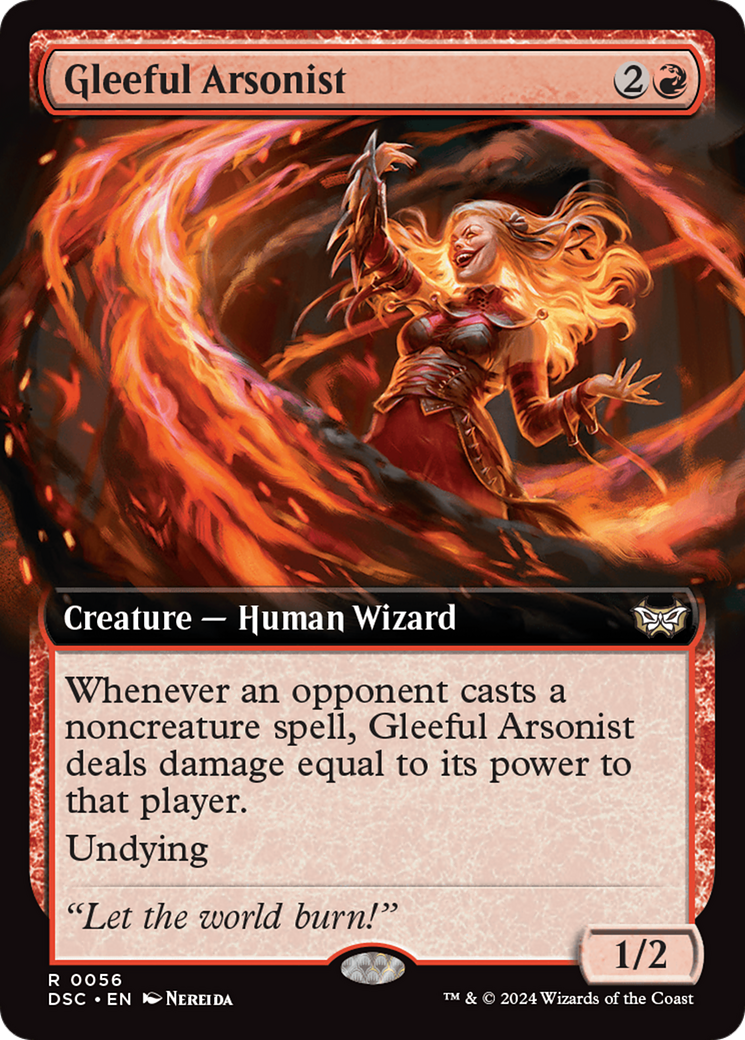 Gleeful Arsonist (Extended Art) [Duskmourn: House of Horror Commander] | Multizone: Comics And Games