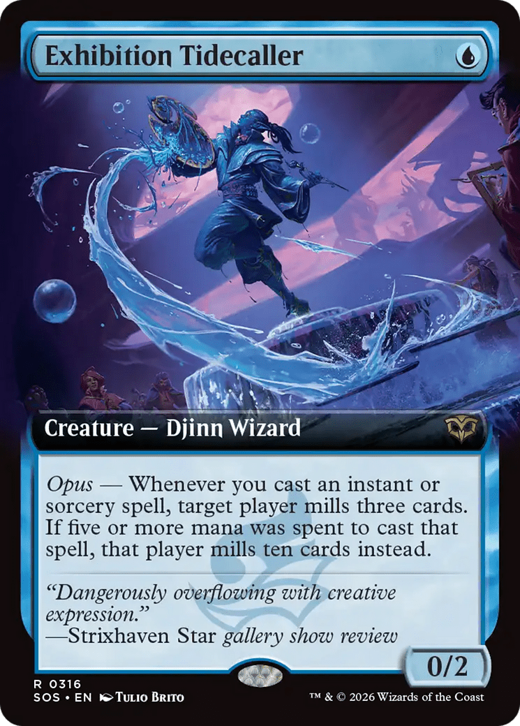 Exhibition Tidecaller (Extended Art) [Secrets of Strixhaven] MTG Single Magic: The Gathering  | Multizone: Comics And Games
