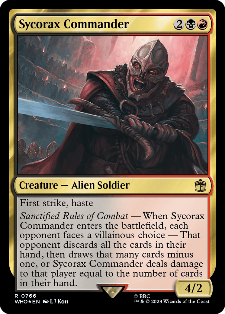 Sycorax Commander (Surge Foil) [Doctor Who] MTG Single Magic: The Gathering  | Multizone: Comics And Games