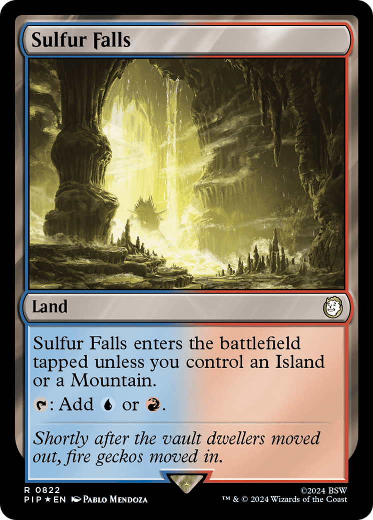 Sulfur Falls (Surge Foil) [Fallout] MTG Single Magic: The Gathering  | Multizone: Comics And Games