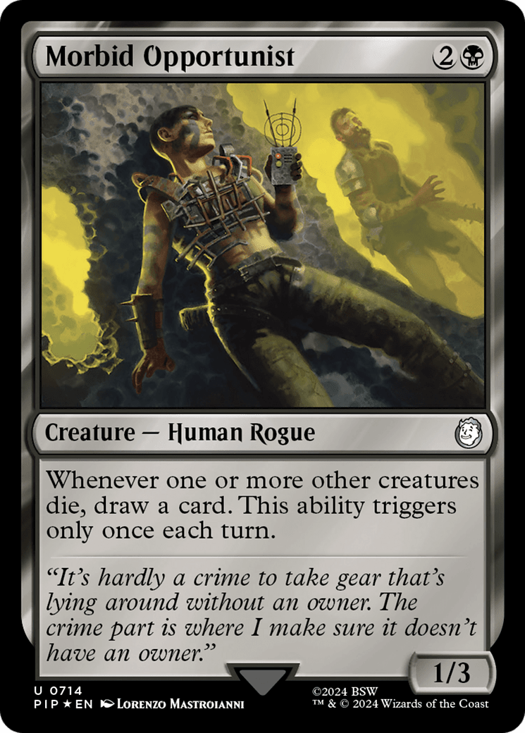 Morbid Opportunist (Surge Foil) [Fallout] MTG Single Magic: The Gathering  | Multizone: Comics And Games