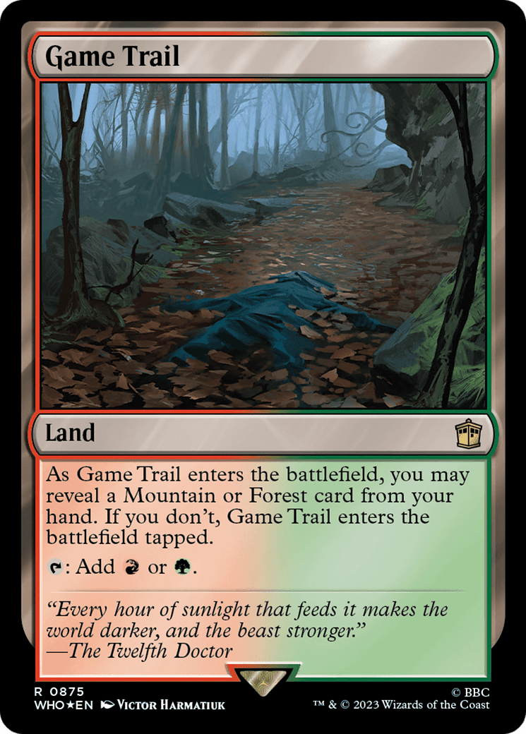 Game Trail (Surge Foil) [Doctor Who] MTG Single Magic: The Gathering  | Multizone: Comics And Games