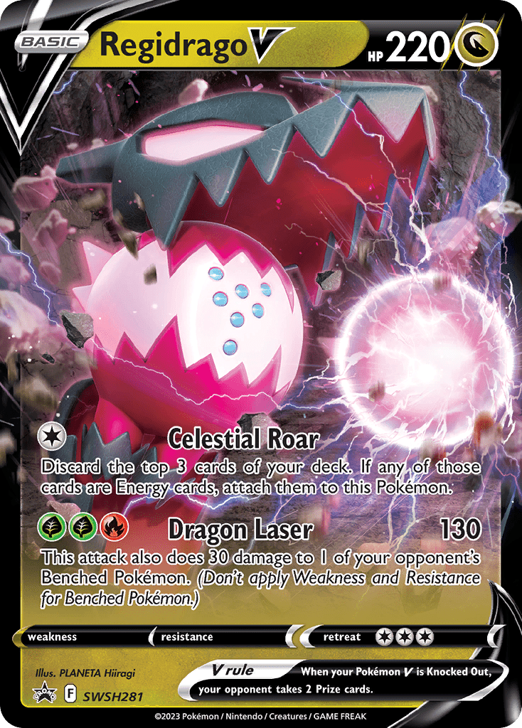 Regidrago V (SWSH281) (Jumbo Card) [Sword & Shield: Black Star Promos] Pokemon Single Pokémon  | Multizone: Comics And Games