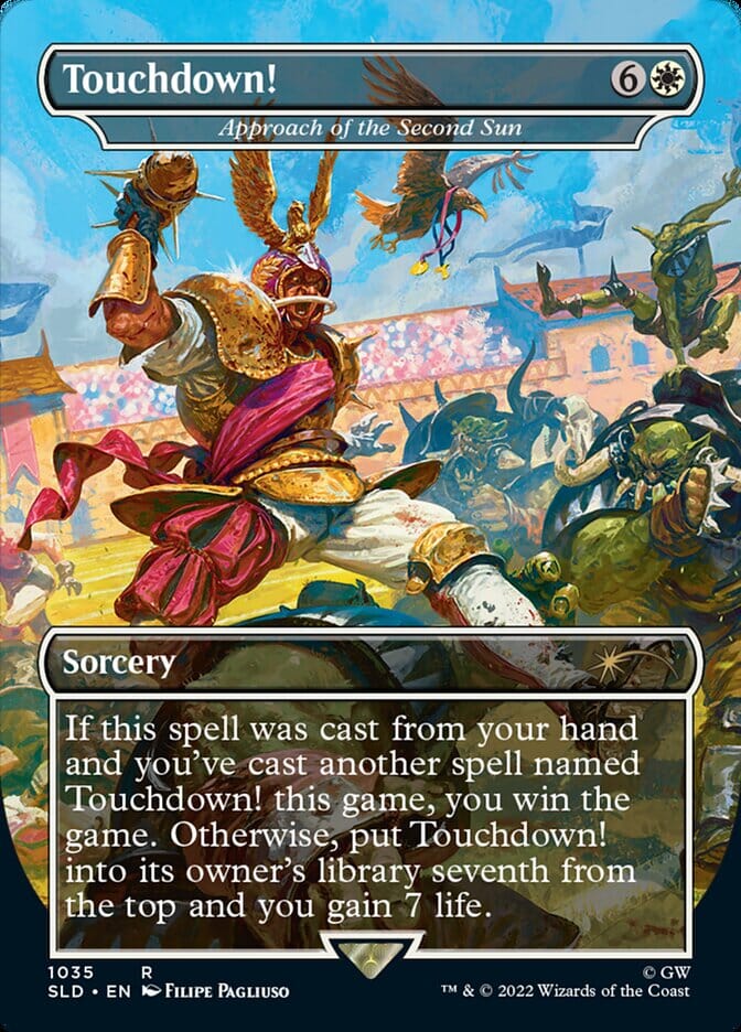 Touchdown! - Approach of the Second Sun (Borderless) [Secret Lair Drop Series] MTG Single Magic: The Gathering  | Multizone: Comics And Games