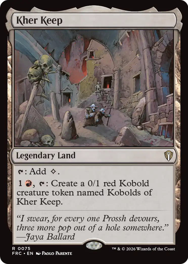 Kher Keep [Reality Fracture Commander] | Multizone: Comics And Games