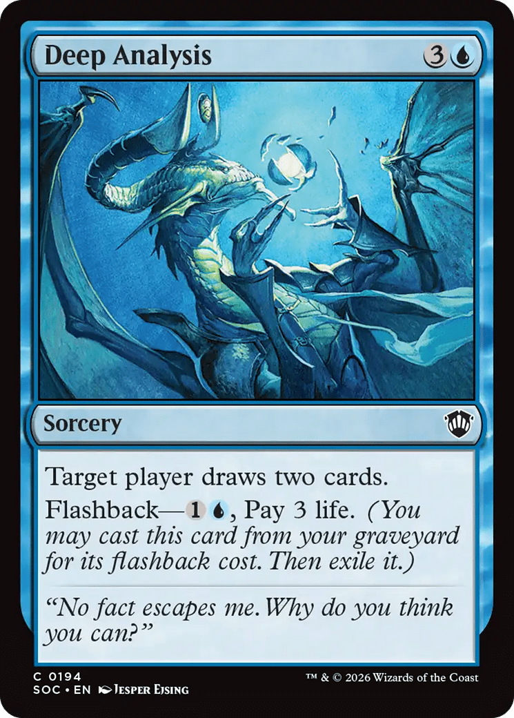 Deep Analysis [Secrets of Strixhaven Commander] MTG Single Magic: The Gathering  | Multizone: Comics And Games