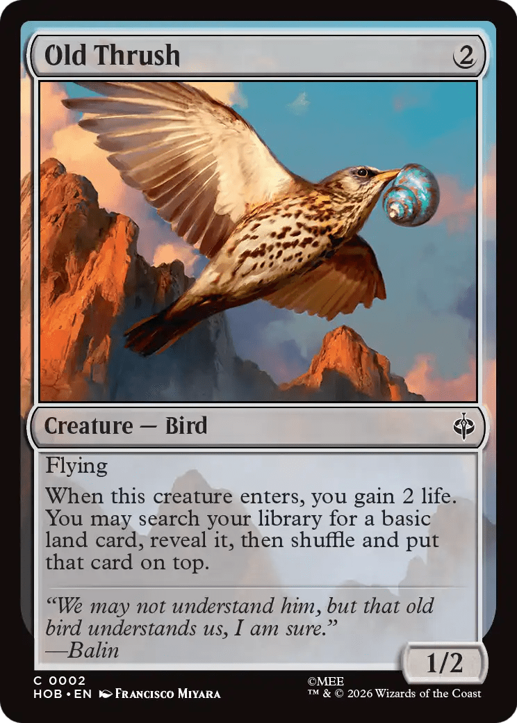 Old Thrush [The Hobbit] | Multizone: Comics And Games