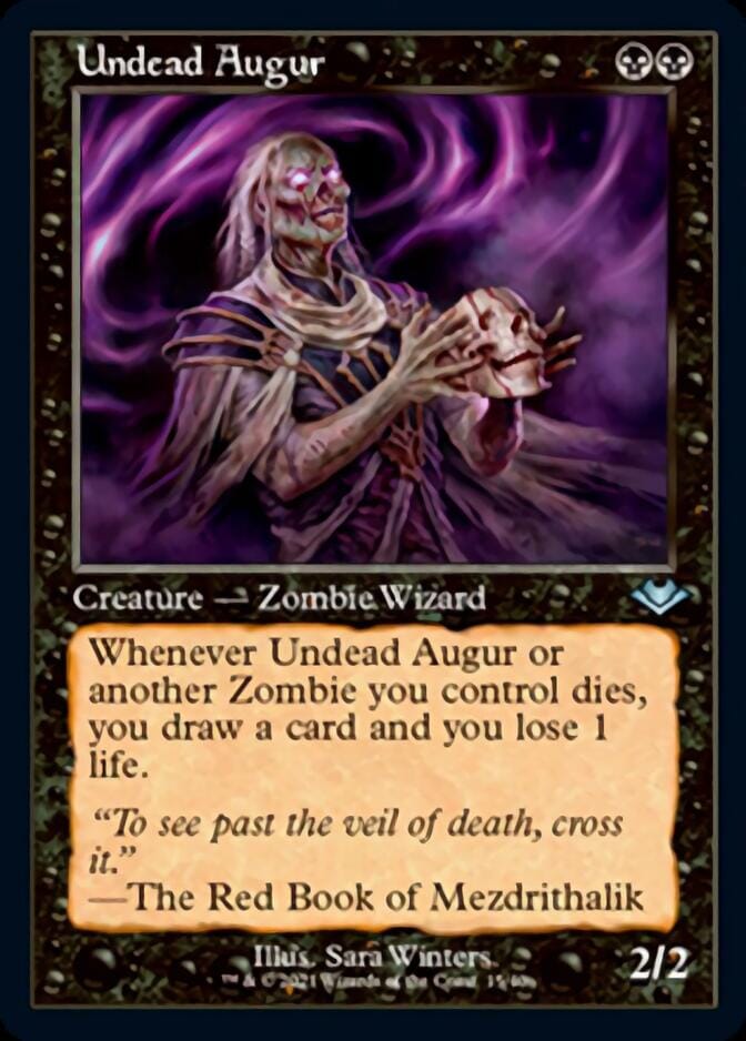 Undead Augur (Retro Foil Etched) [Modern Horizons] MTG Single Magic: The Gathering  | Multizone: Comics And Games
