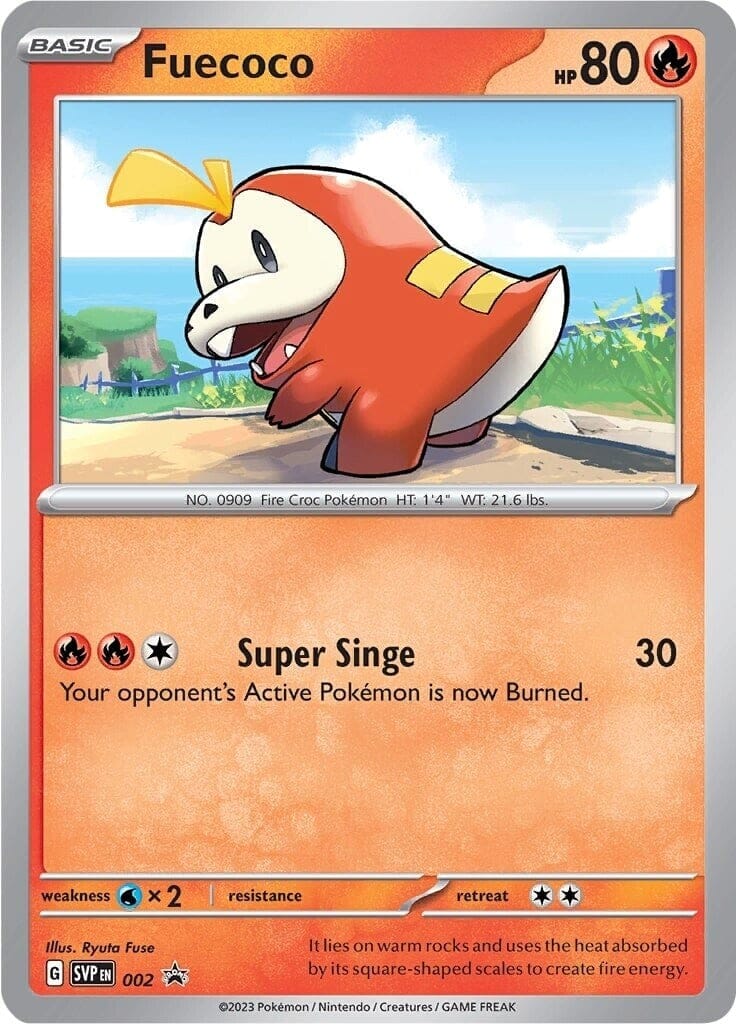 Fuecoco (002) [Scarlet & Violet: Black Star Promos] Pokemon Single Pokémon  | Multizone: Comics And Games