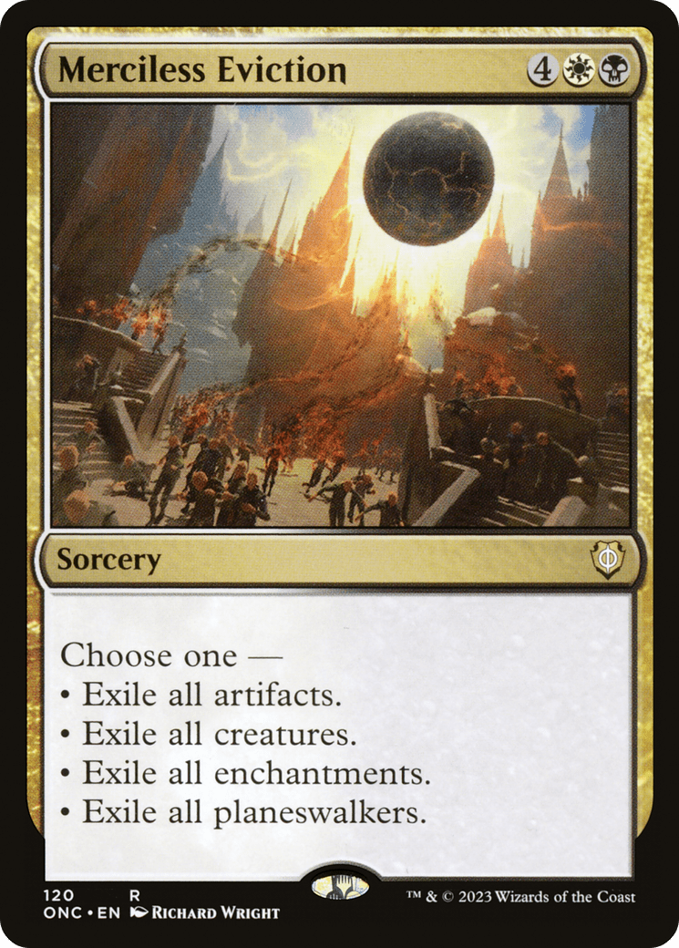 Merciless Eviction [Phyrexia: All Will Be One Commander] MTG Single Magic: The Gathering  | Multizone: Comics And Games