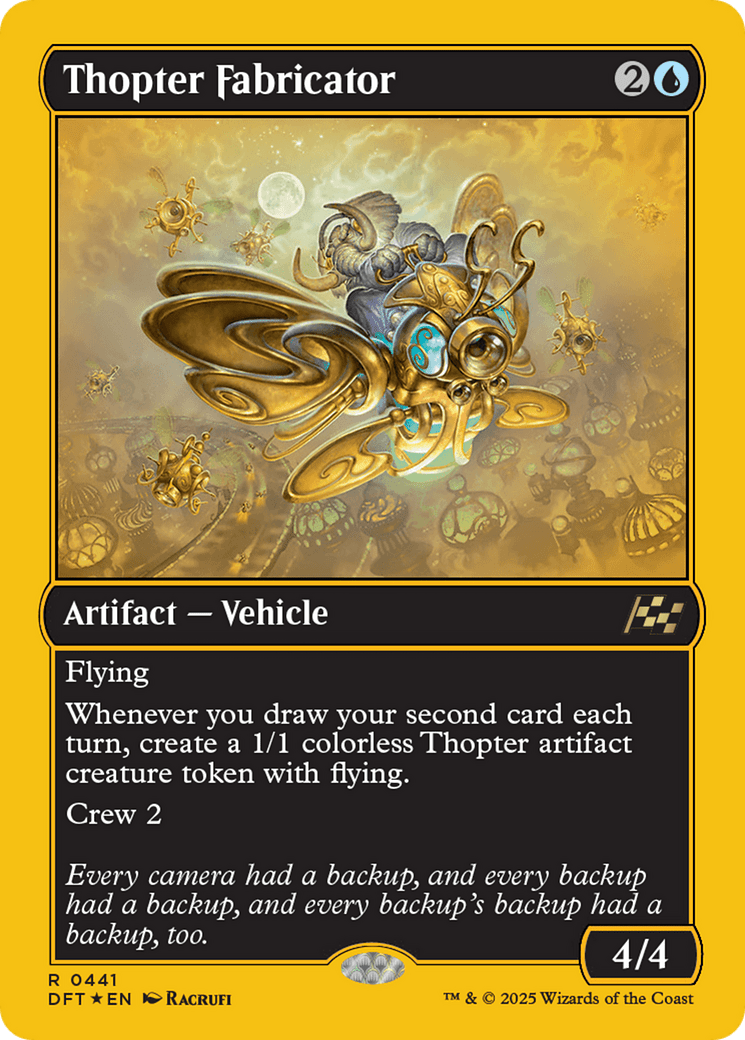 Thopter Fabricator (First-Place Foil) [Aetherdrift] MTG Single Magic: The Gathering  | Multizone: Comics And Games