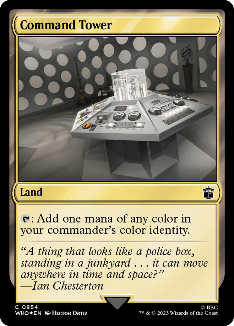 Command Tower (0854) (Surge Foil) [Doctor Who] MTG Single Magic: The Gathering  | Multizone: Comics And Games