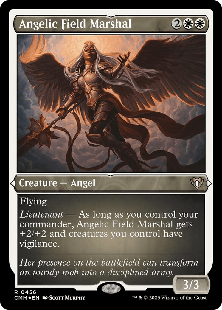 Angelic Field Marshal (Foil Etched) [Commander Masters] MTG Single Magic: The Gathering  | Multizone: Comics And Games