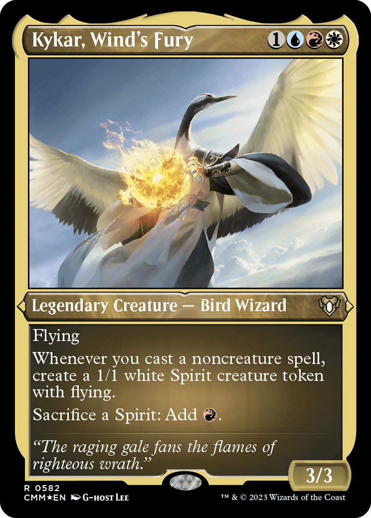 Kykar, Wind's Fury (Foil Etched) [Commander Masters] MTG Single Magic: The Gathering  | Multizone: Comics And Games