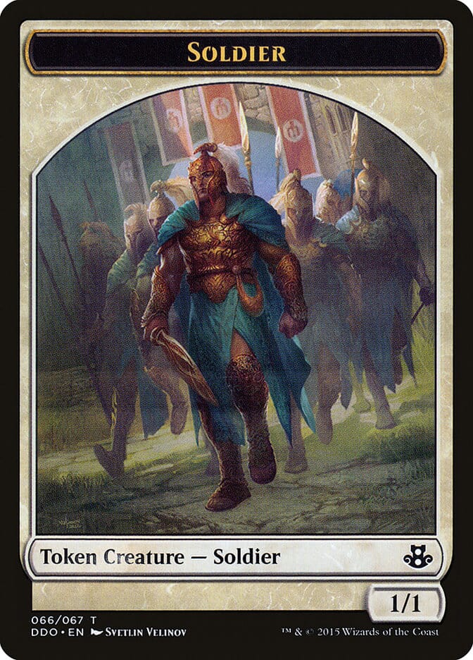 Soldier Token [Duel Decks: Elspeth vs. Kiora] MTG Single Magic: The Gathering  | Multizone: Comics And Games