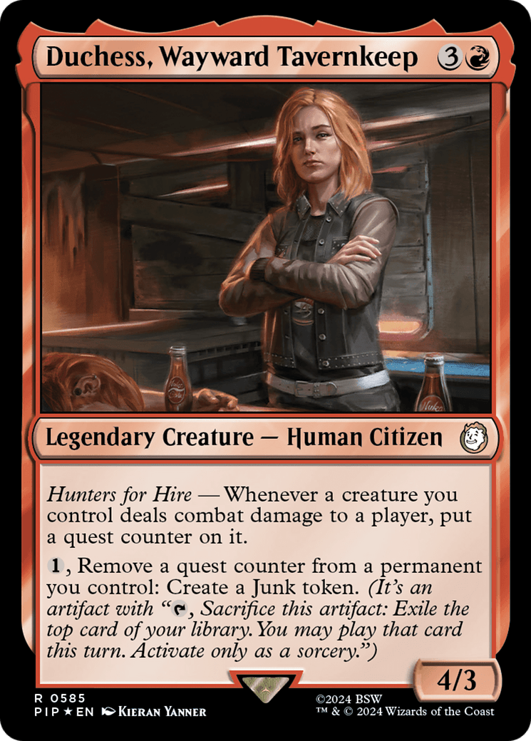Duchess, Wayward Tavernkeep (Surge Foil) [Fallout] MTG Single Magic: The Gathering  | Multizone: Comics And Games