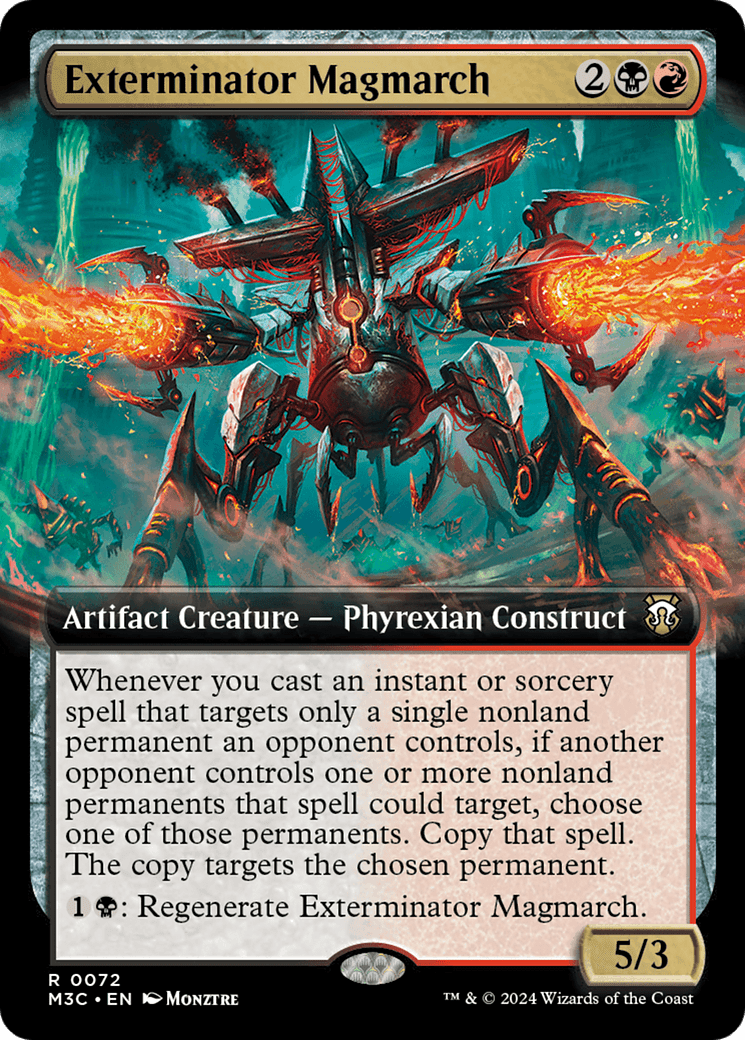 Exterminator Magmarch (Extended Art) (Ripple Foil) [Modern Horizons 3 Commander] MTG Single Magic: The Gathering  | Multizone: Comics And Games