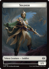 Soldier (0004) // Soldier (0005) Double-Sided Token [Tarkir: Dragonstorm Tokens] MTG Single Magic: The Gathering  | Multizone: Comics And Games