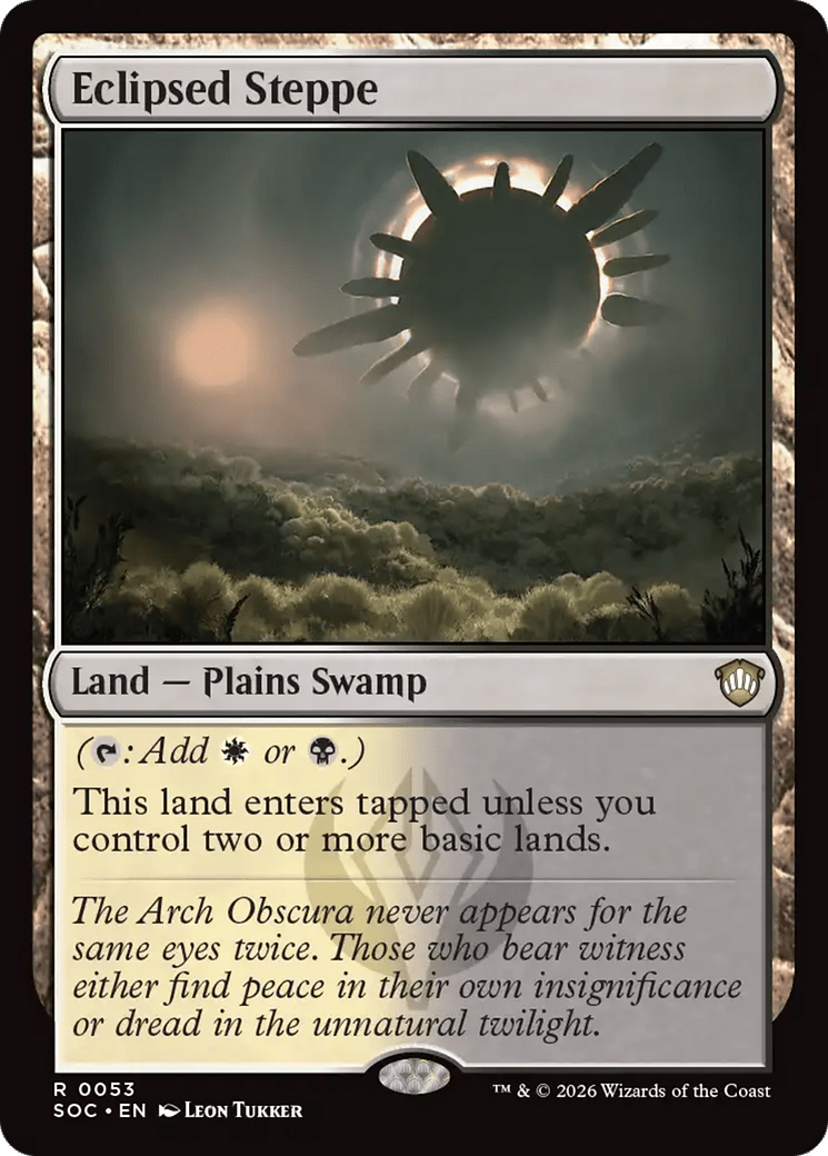 Eclipsed Steppe [Secrets of Strixhaven Commander] MTG Single Magic: The Gathering  | Multizone: Comics And Games