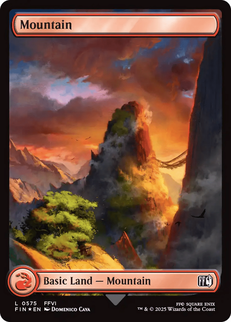Mountain (0575) (Surge Foil) [FINAL FANTASY] MTG Single Magic: The Gathering  | Multizone: Comics And Games
