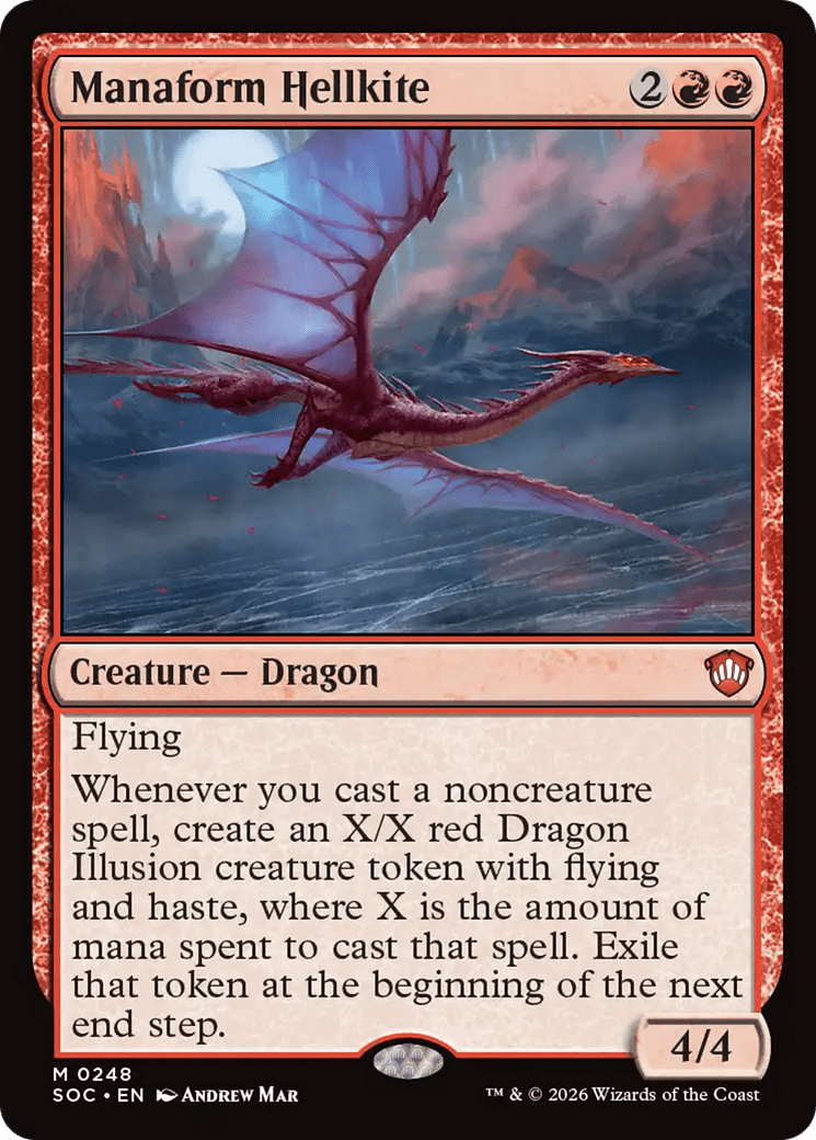 Manaform Hellkite [Secrets of Strixhaven Commander] MTG Single Magic: The Gathering  | Multizone: Comics And Games