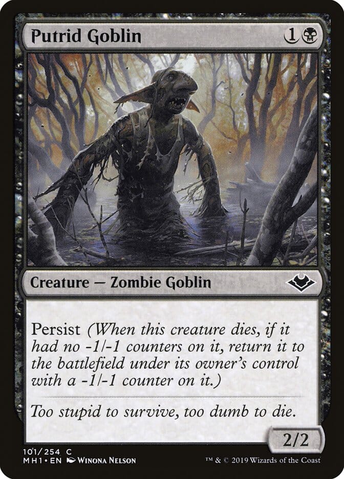 Putrid Goblin [Modern Horizons] MTG Single Magic: The Gathering  | Multizone: Comics And Games
