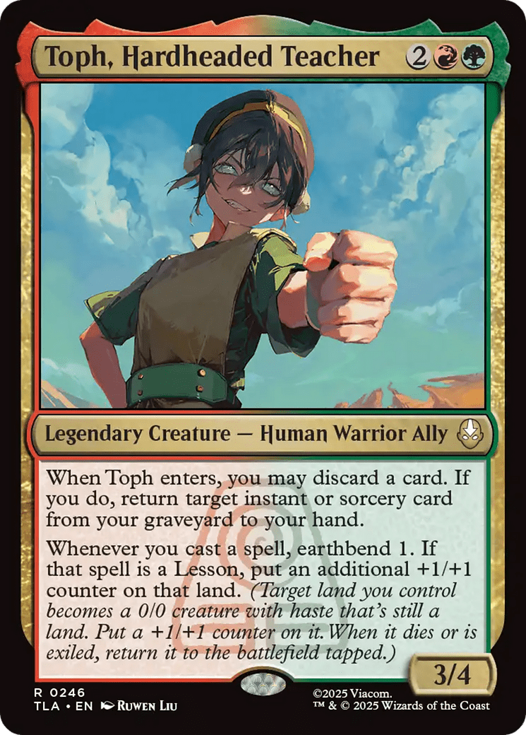 Toph, Hardheaded Teacher [Avatar: The Last Airbender] MTG Single Magic: The Gathering  | Multizone: Comics And Games