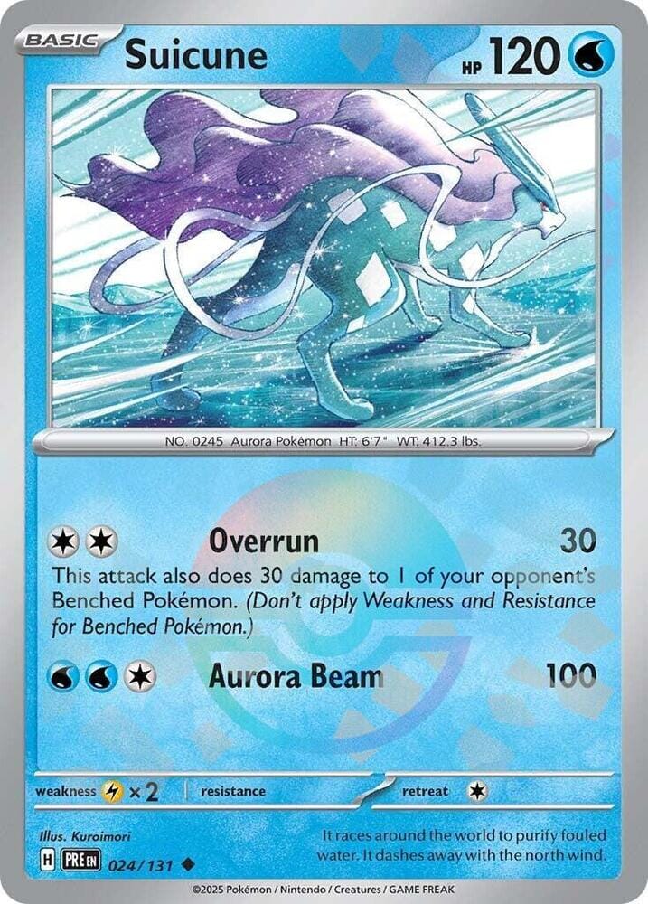 Suicune (024/131) (Poke Ball Pattern) [Scarlet & Violet: Prismatic Evolutions] Pokemon Single Pokémon  | Multizone: Comics And Games