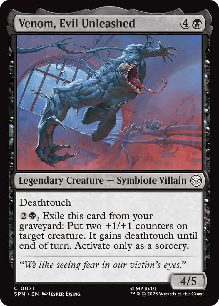 Venom, Evil Unleashed [Marvel's Spider-Man] MTG Single Magic: The Gathering  | Multizone: Comics And Games
