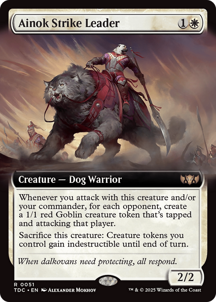 Ainok Strike Leader (Extended Art) [Tarkir: Dragonstorm Commander] MTG Single Magic: The Gathering  | Multizone: Comics And Games