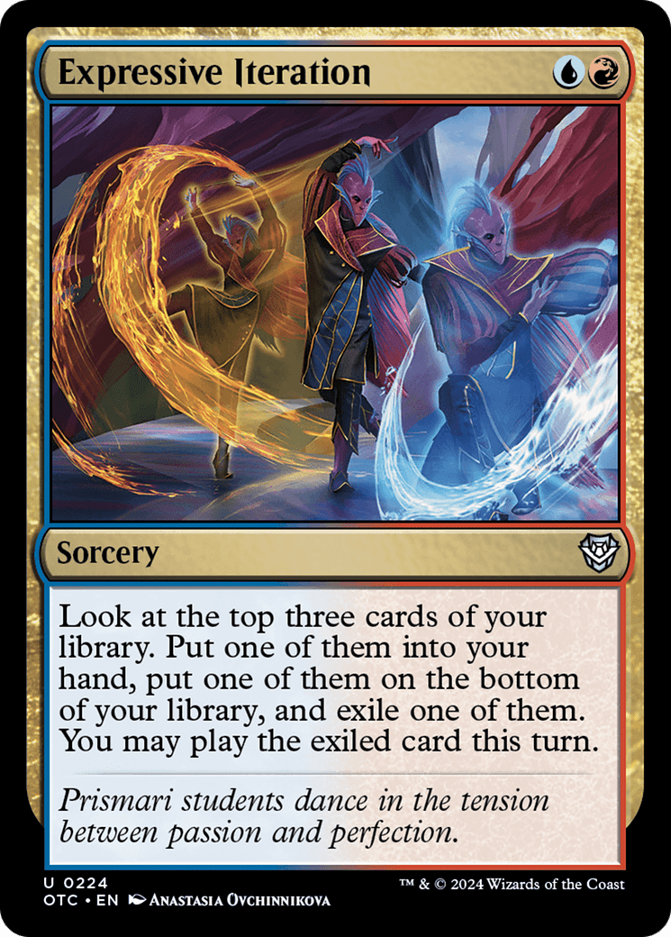 Expressive Iteration [Outlaws of Thunder Junction Commander] MTG Single Magic: The Gathering  | Multizone: Comics And Games
