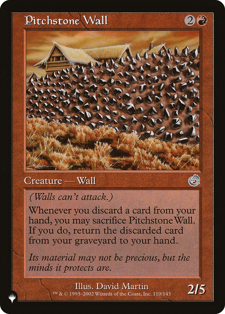 Pitchstone Wall [The List] MTG Single Magic: The Gathering  | Multizone: Comics And Games