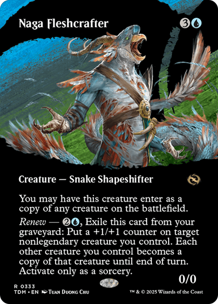 Naga Fleshcrafter (Borderless) [Tarkir: Dragonstorm] MTG Single Magic: The Gathering  | Multizone: Comics And Games