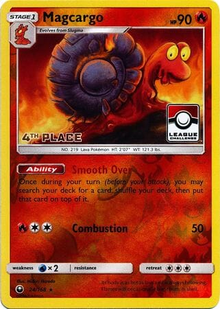 Magcargo (24/168) (League Promo 4th Place) [Sun & Moon: Celestial Storm] Pokemon Single Pokémon  | Multizone: Comics And Games