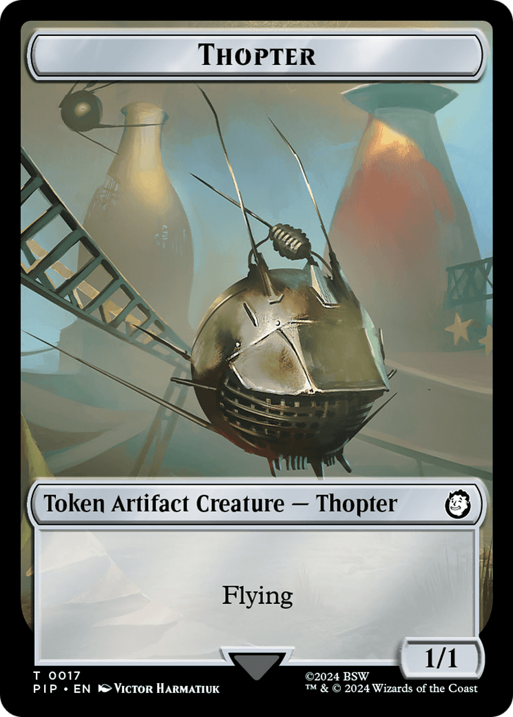 Thopter // Junk Double-Sided Token [Fallout Tokens] MTG Single Magic: The Gathering  | Multizone: Comics And Games