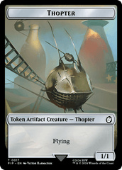 Thopter // Junk Double-Sided Token [Fallout Tokens] MTG Single Magic: The Gathering  | Multizone: Comics And Games