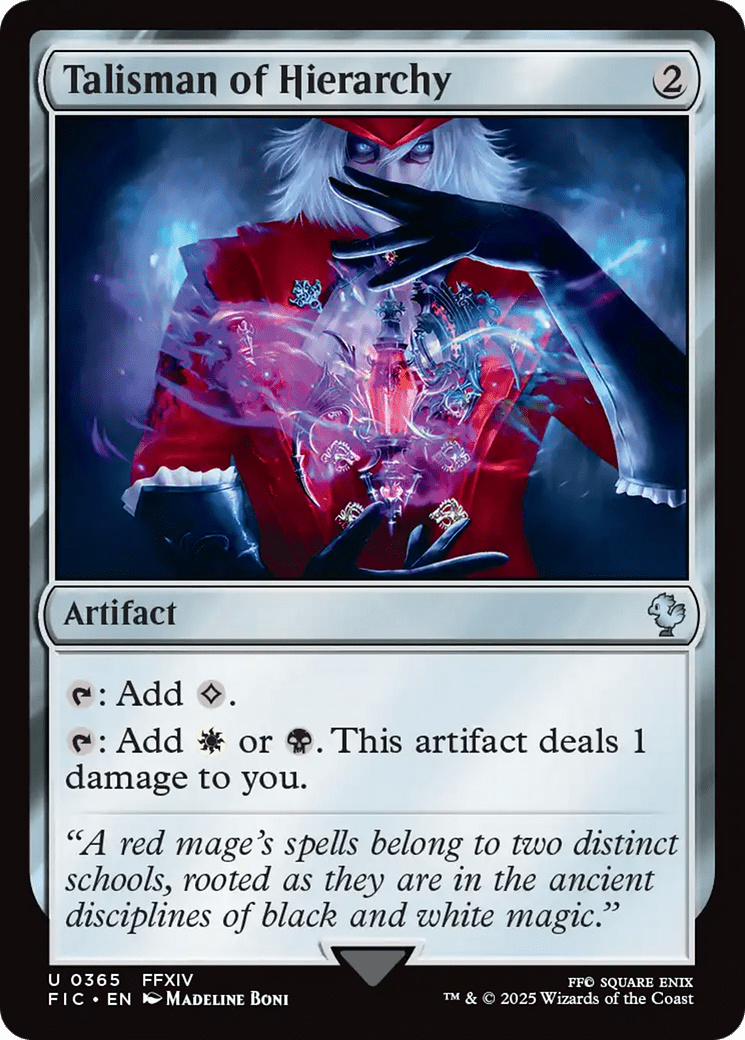 Talisman of Hierarchy [FINAL FANTASY Commander] MTG Single Magic: The Gathering  | Multizone: Comics And Games
